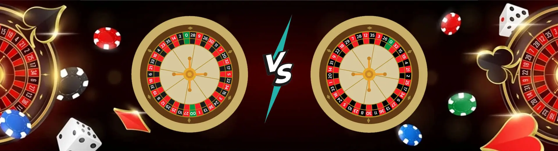 Sự khác biệt giữa roulette Mỹ và roulette châu Âu Banner
