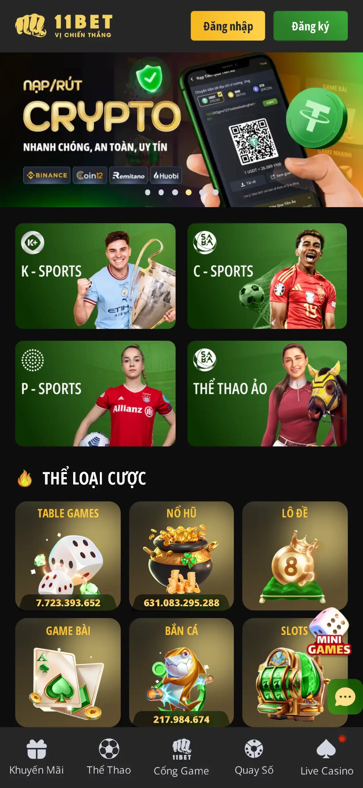 11bet app screen 1